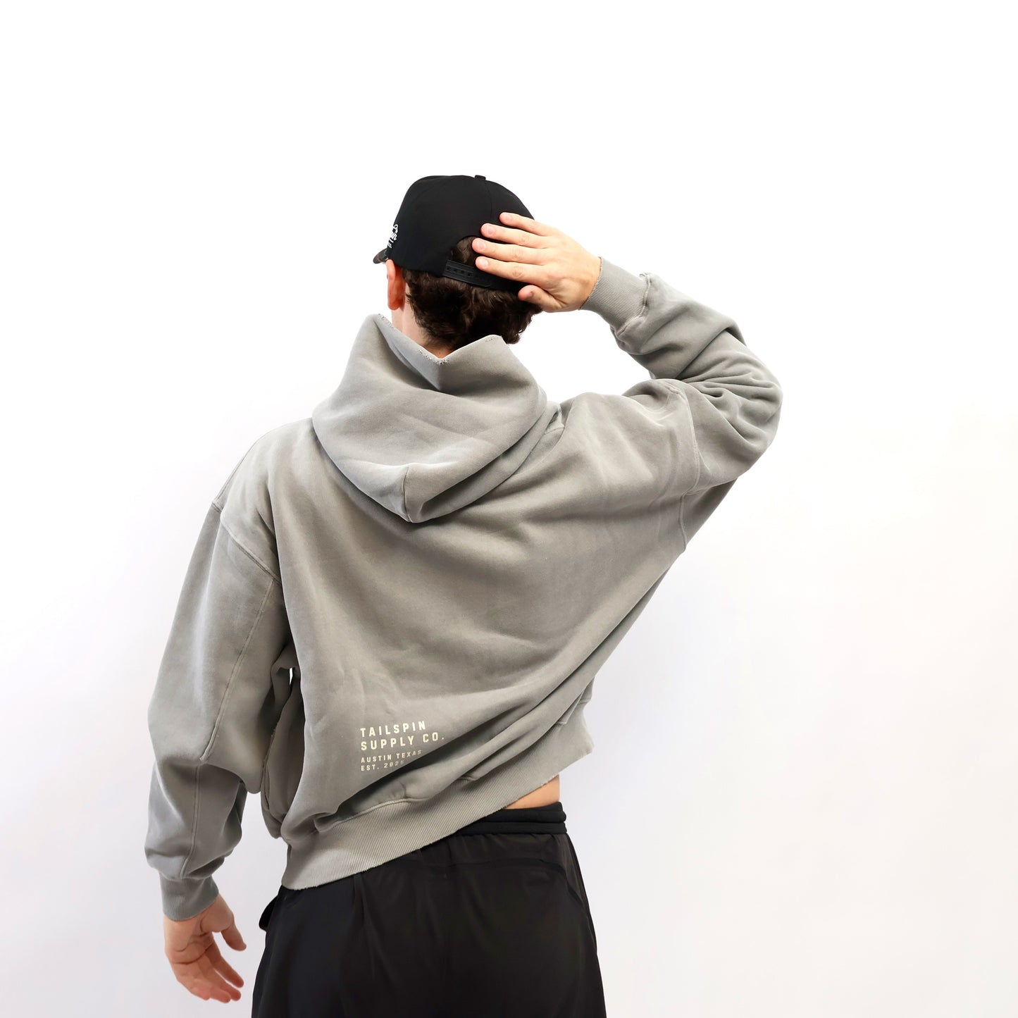 Howdy Texas Frayed Washed Fleece Hoodie