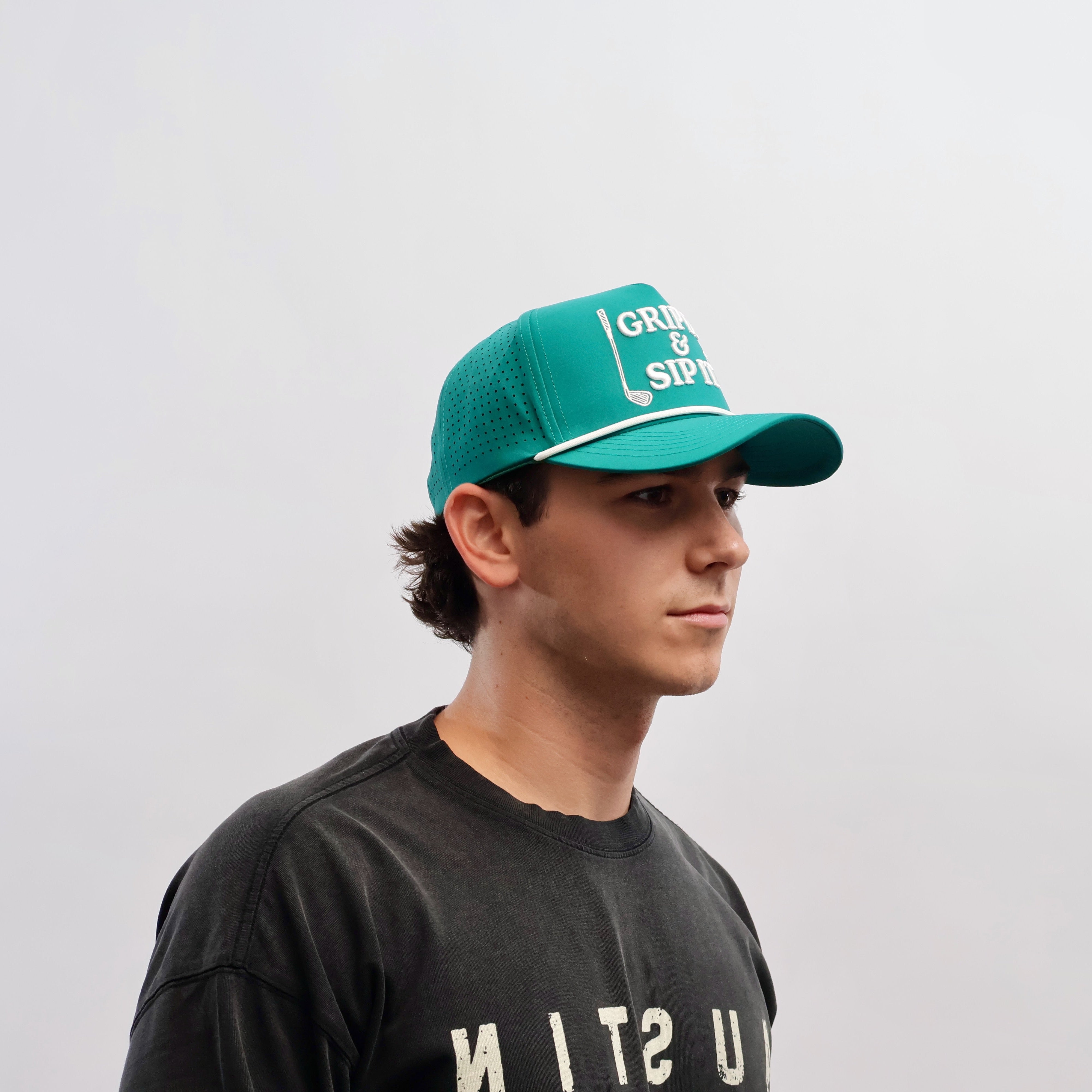 Country Clubbin' Performance Golf Hat (Black) – TAILSPIN SUPPLY CO.