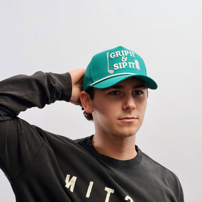 Grip It & Sip It Performance Golf Hat