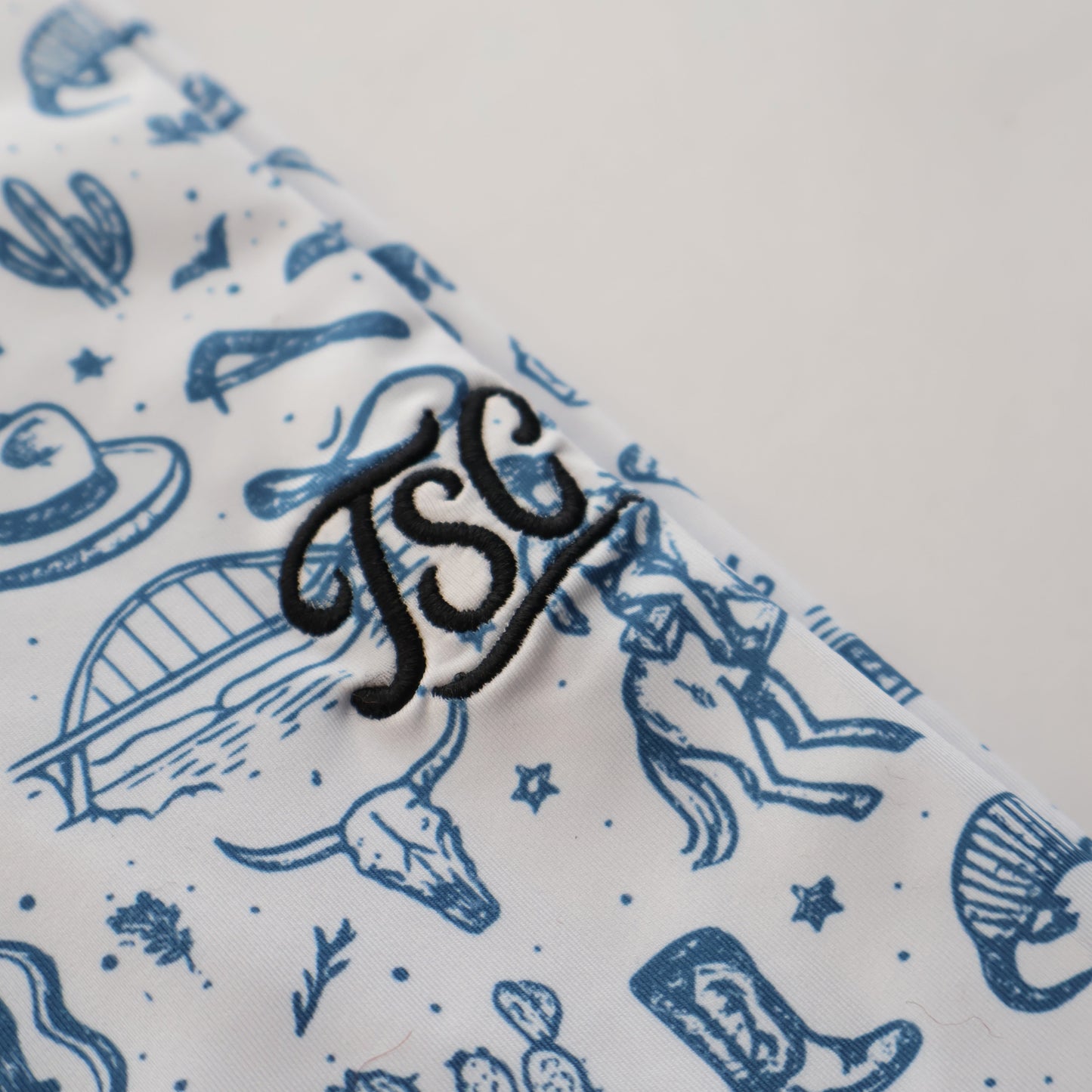 Austin Texas Performance Polo (Blue/White)