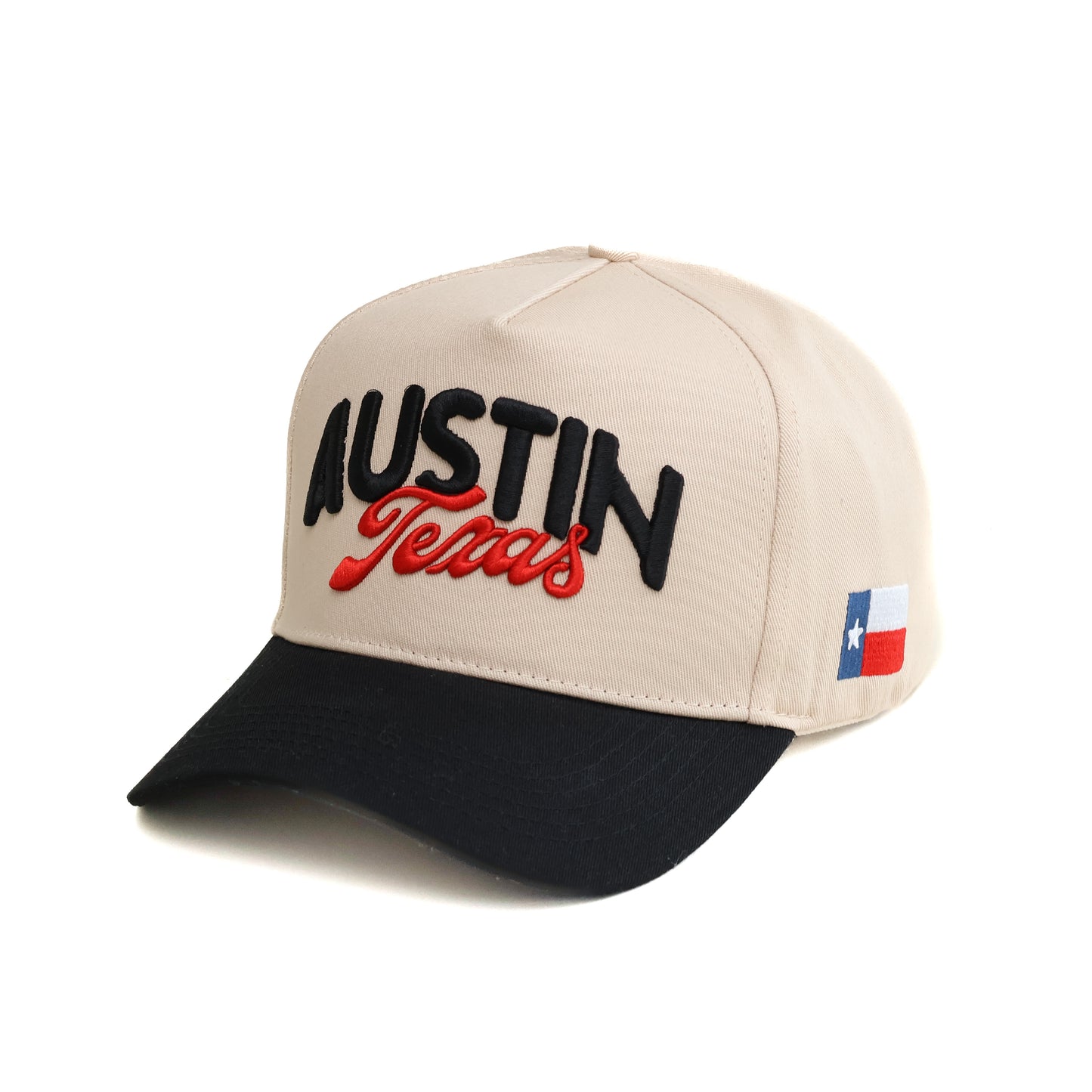 Red & Black Austin Texas Hat