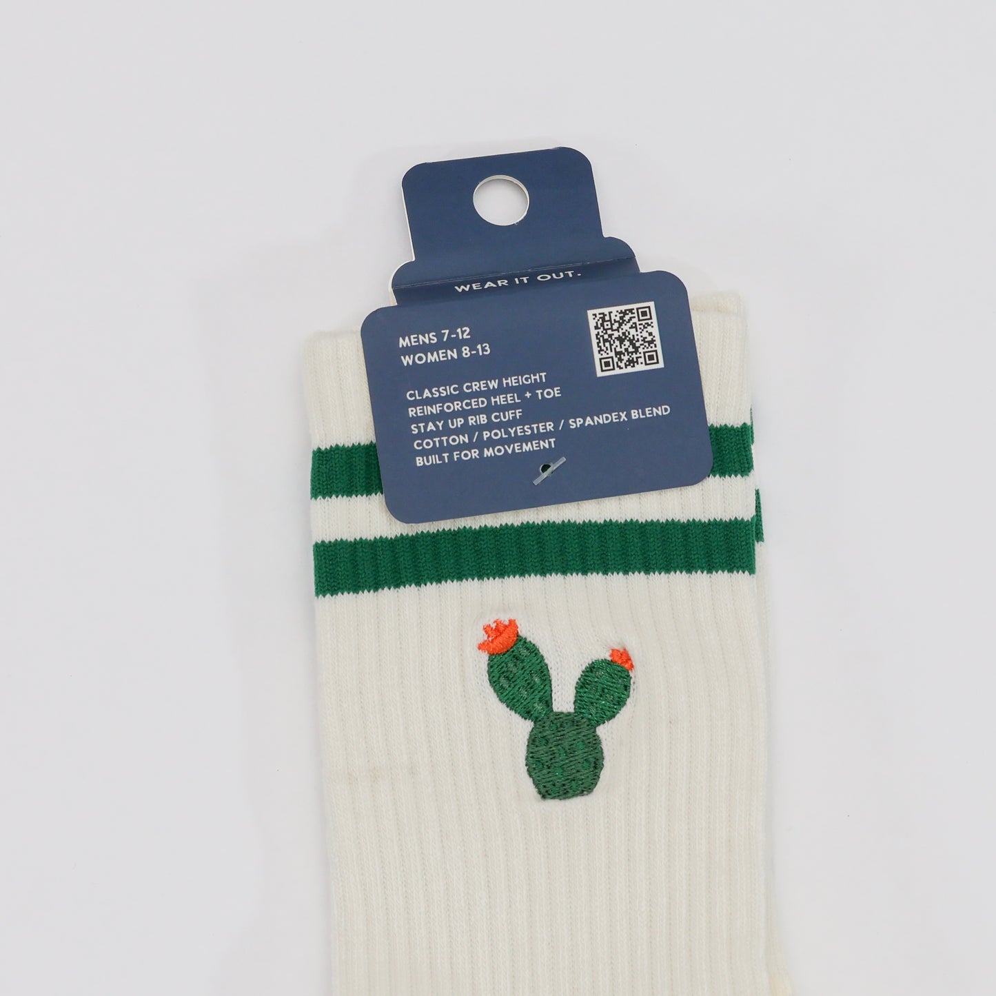 Prickly Pear Cactus Crew Socks