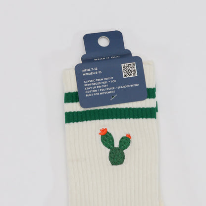 Prickly Pear Cactus Crew Socks