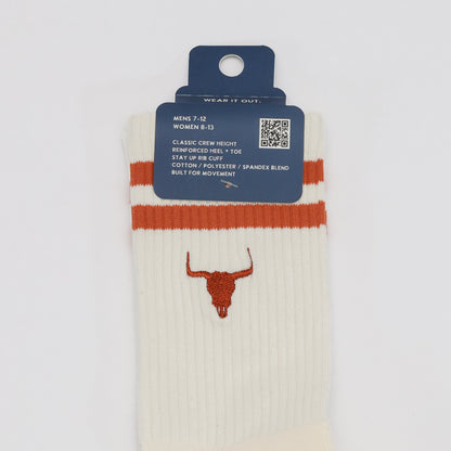 Texas Longhorn Crew Socks
