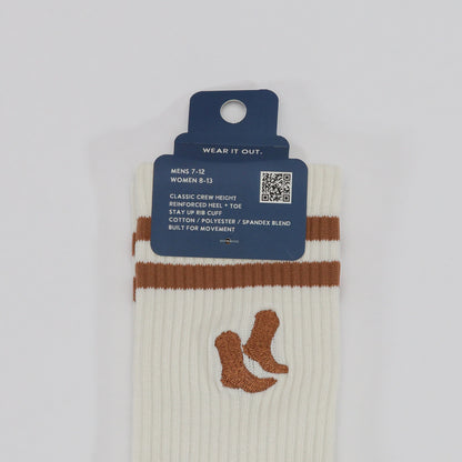 Cowboy Boot Crew Socks