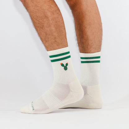 Prickly Pear Cactus Crew Socks