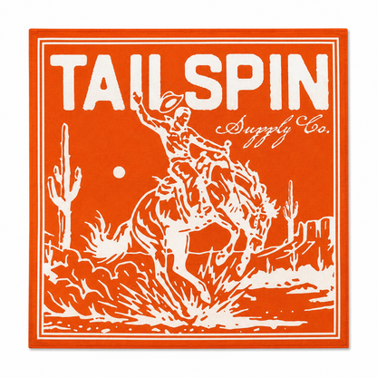 Bucking Bronco Bandana in Orange