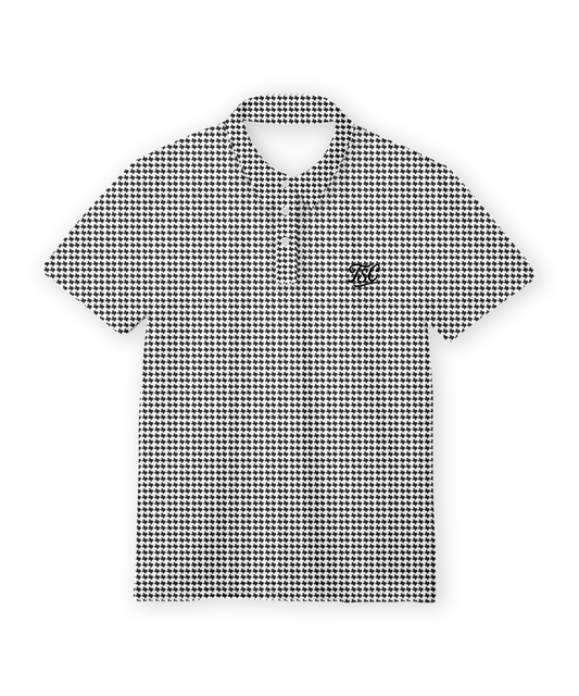 Texas Black and White Performance Polo