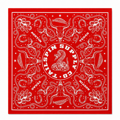 Austin Texas Heritage Bandana in Red