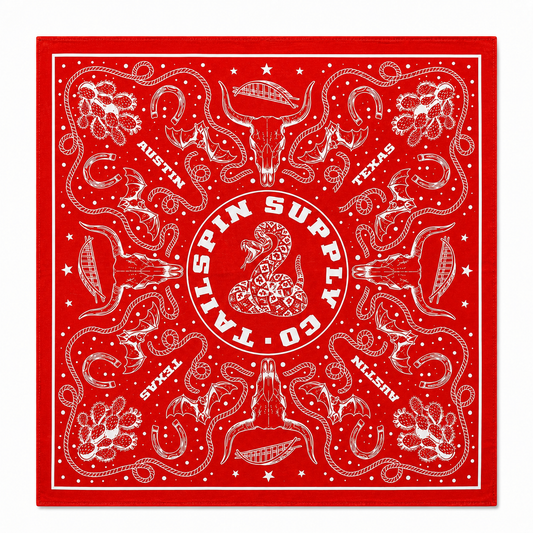 Austin Texas Heritage Bandana in Red