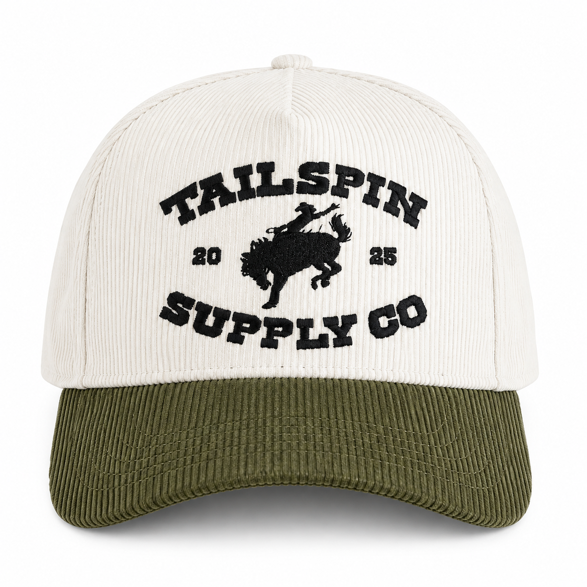 Tailspin Bronco Corduroy Hat in Dark Green