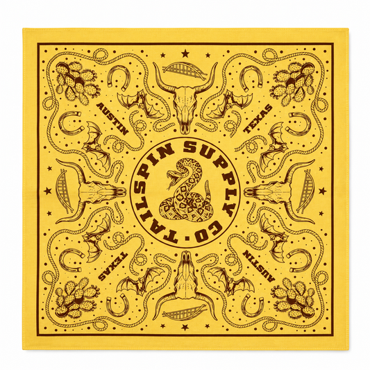 Austin Texas Heritage Bandana in Yellow