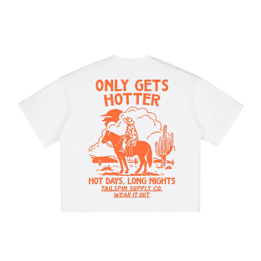 Only Gets Hotter Cropped T-shirt