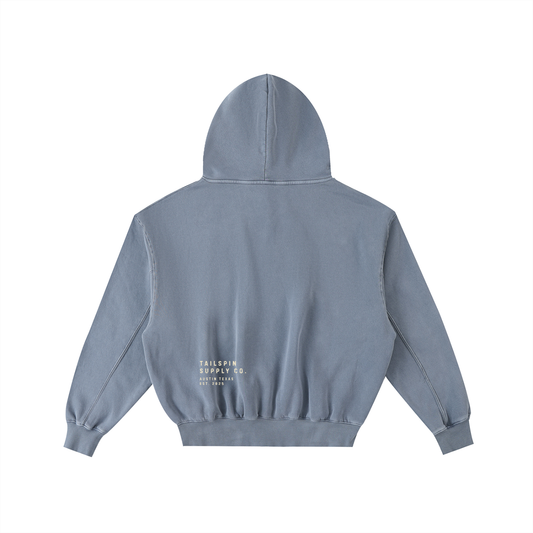 Howdy Texas Frayed Washed Fleece Hoodie