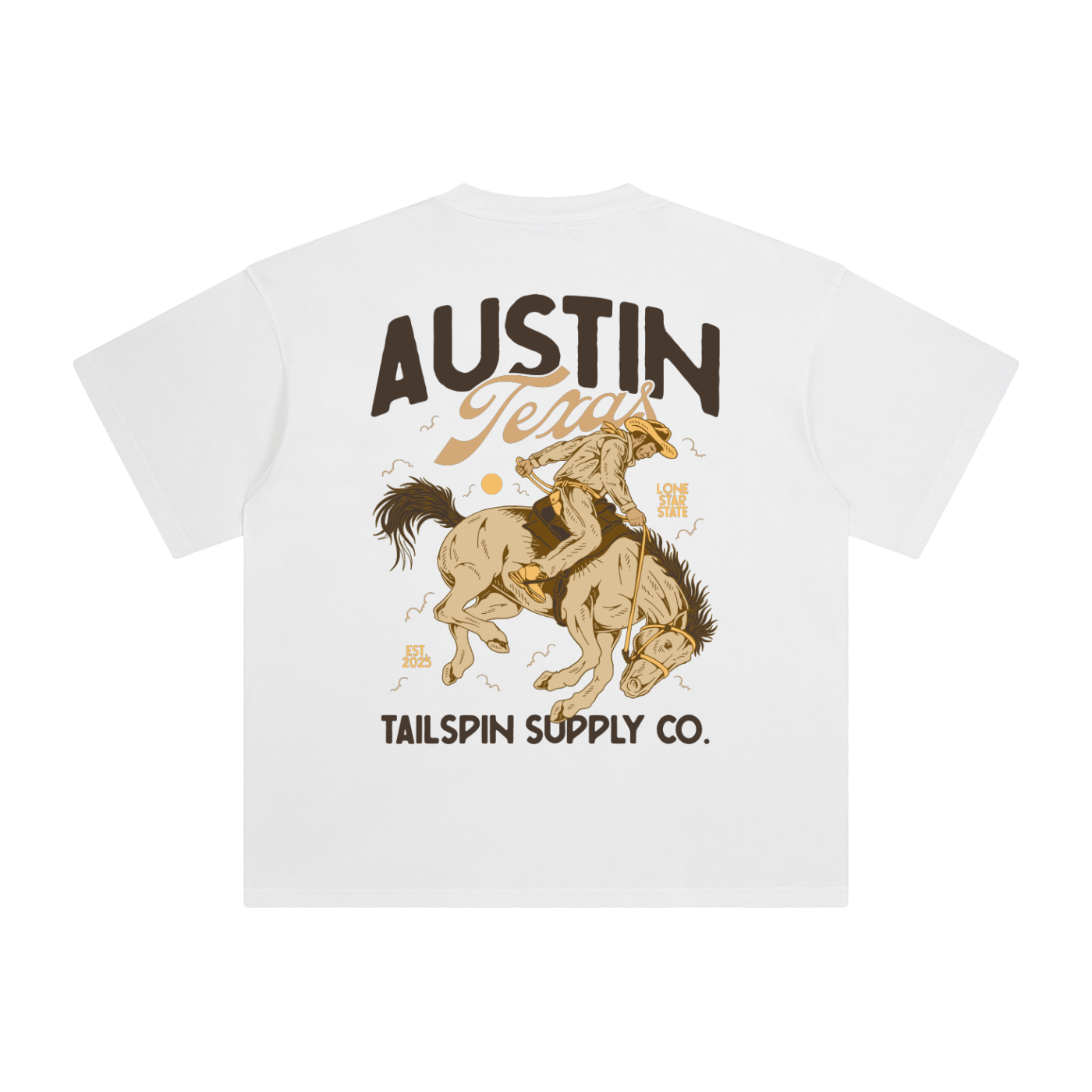 Austin Texas Bronco Rider T-Shirt