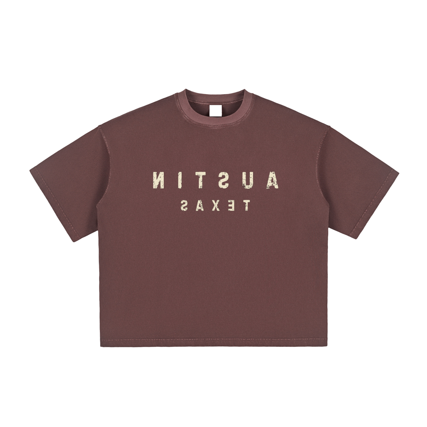 Austin Texas Reverse Cropped T-Shirt